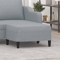 vidaXL, vidaXL Fußhocker Hellgrau 70x55x41 cm Stoff