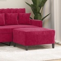 vidaXL, vidaXL Fußhocker Weinrot 70x55x41 cm Samt