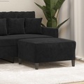 vidaXL, vidaXL Fußhocker Schwarz 70x55x41 cm Samt