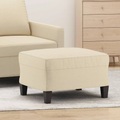 vidaXL, vidaXL Fußhocker Creme 60x50x41 cm Stoff