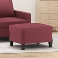 vidaXL, vidaXL Fußhocker Weinrot 60x50x41 cm Stoff