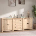 vidaXL, vidaXL Sideboard 210x35x80 cm Massivholz Kiefer