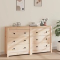 vidaXL, vidaXL Sideboard 140x35x80 cm Massivholz Kiefer