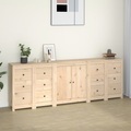 vidaXL, vidaXL Sideboard 230x35x80 cm Massivholz Kiefer