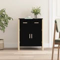 vidaXL, vidaXL Sideboard Schwarz 62x38x75 cm Holzwerkstoff