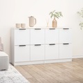 vidaXL, vidaXL Sideboards 2 Stk. Weiß 60x30x70 cm Holzwerkstoff