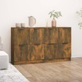 vidaXL, vidaXL Sideboards 2 Stk. Räuchereiche 60x30x70 cm Holzwerkstoff