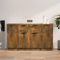 vidaXL, vidaXL Sideboards 3 Stk. Räuchereiche Holzwerkstoff