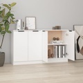 vidaXL, vidaXL Sideboards 2 Stk. Weiß 60x30x70 cm Holzwerkstoff