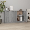 vidaXL, vidaXL Sideboards 2 Stk. Grau Sonoma 60x30x70 cm Holzwerkstoff