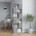 vidaXL, vidaXL Bücherregal/Raumteiler Grau Sonoma 60x24x186 cm