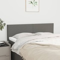 vidaXL, vidaXL Kopfteile 2 Stk. Dunkelgrau 72x5x78/88 cm Stoff