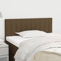 vidaXL, vidaXL Kopfteil Dunkelbraun 80x5x78/88 cm Stoff