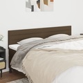 vidaXL, vidaXL Kopfteile 2 Stk. Dunkelbraun 80x5x78/88 cm Stoff