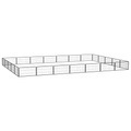 vidaXL, vidaXL 24-tlg. Hundelaufstall Schwarz 100x50cm Stahl Pulverbeschichtet