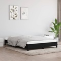vidaXL, vidaXL Bettgestell Schwarz 140x200 cm Stoff