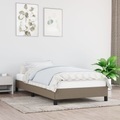 vidaXL, vidaXL Bettgestell Taupe 90x200 cm Stoff