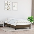 vidaXL, vidaXL Bettgestell Dunkelbraun 100x200 cm Stoff