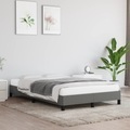 vidaXL, vidaXL Bettgestell Dunkelgrau 120x200 cm Stoff