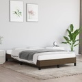 vidaXL, vidaXL Bettgestell Dunkelbraun 120x200 cm Stoff