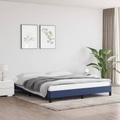 vidaXL, vidaXL Bettgestell Blau 180×200 cm Stoff