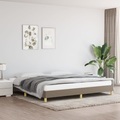 vidaXL, vidaXL Bettgestell Taupe 200x200 cm Stoff