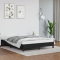 vidaXL, vidaXL Bettgestell Schwarz 140x190 cm Kunstleder