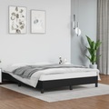 vidaXL, vidaXL Bettgestell Schwarz 140x200 cm Kunstleder