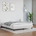 vidaXL, vidaXL Bettgestell Weiß 140x200 cm Kunstleder