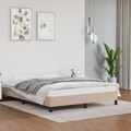 vidaXL, vidaXL Bettgestell Cappuccino-Braun 140x200 cm Kunstleder