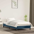 vidaXL, vidaXL Bettgestell Dunkelblau 90x190 cm Samt