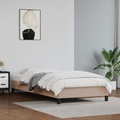 vidaXL, vidaXL Bettgestell Cappuccino-Braun 90x190 cm Kunstleder