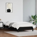 vidaXL, vidaXL Bettgestell Schwarz 90x200 cm Kunstleder