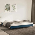 vidaXL, vidaXL Bettgestell Dunkelblau 200x200 cm Samt