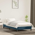vidaXL, vidaXL Bettgestell Dunkelblau 90x200 cm Samt