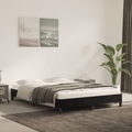 vidaXL, vidaXL Bettgestell Schwarz 140x200 cm Samt