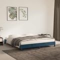 vidaXL, vidaXL Bettgestell Dunkelblau 160x200 cm Samt