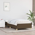 vidaXL, vidaXL Bettgestell Dunkelbraun 100x200 cm Stoff