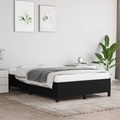 vidaXL, vidaXL Bettgestell Schwarz 120x200 cm Stoff