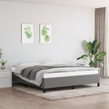 vidaXL, vidaXL Bettgestell Dunkelgrau 180×200 cm Stoff