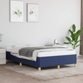 vidaXL, vidaXL Bettgestell Blau 120x200 cm Stoff