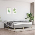 vidaXL, vidaXL Bettgestell Hellgrau 160x200 cm Stoff