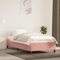 vidaXL, vidaXL Bettgestell Rosa 90x200 cm Samt