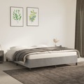 vidaXL, vidaXL Bettgestell Hellgrau 180x200 cm Samt