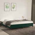 vidaXL, vidaXL Bettgestell Dunkelgrün 200x200 cm Samt