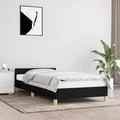 vidaXL, vidaXL Bettgestell mit Kopfteil Schwarz 80x200 cm Stoff