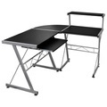 vidaXL, vidaXL Eck-Computertisch Schwarz 132x112x99 cm Holzwerkstoff