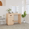 vidaXL, vidaXL Schminktisch mit LED 95x50x133,5 cm Massivholz Kiefer