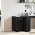 vidaXL, vidaXL Schreibtisch-Schrank Schwarz 40x50x75 cm Massivholz Kiefer
