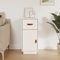 vidaXL, vidaXL Sideboard Weiß 34x40x75 cm Massivholz Kiefer